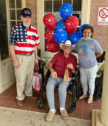 Gerald and Veterans in nursing home